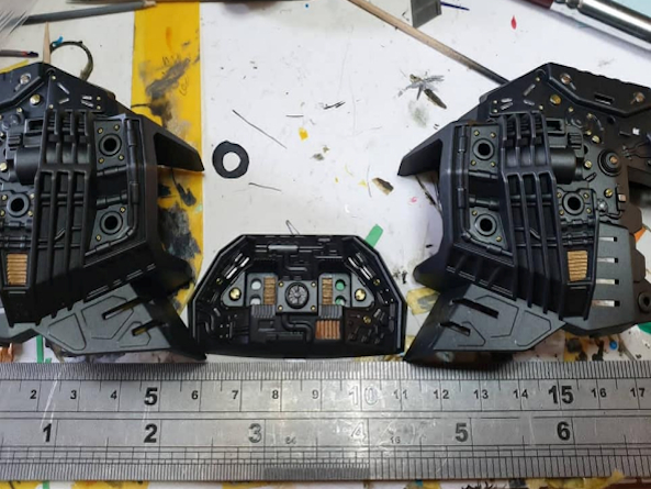 1/24 GAT-X105 bust inner head frame with paint detail