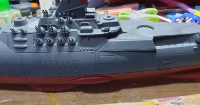 Space Yamato upper and lower hull fitted